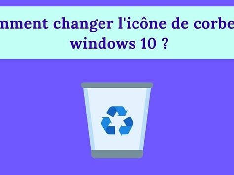 Comment changer icone corbeille windows 10 ?