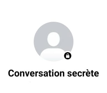 conversation secrète de Messenger